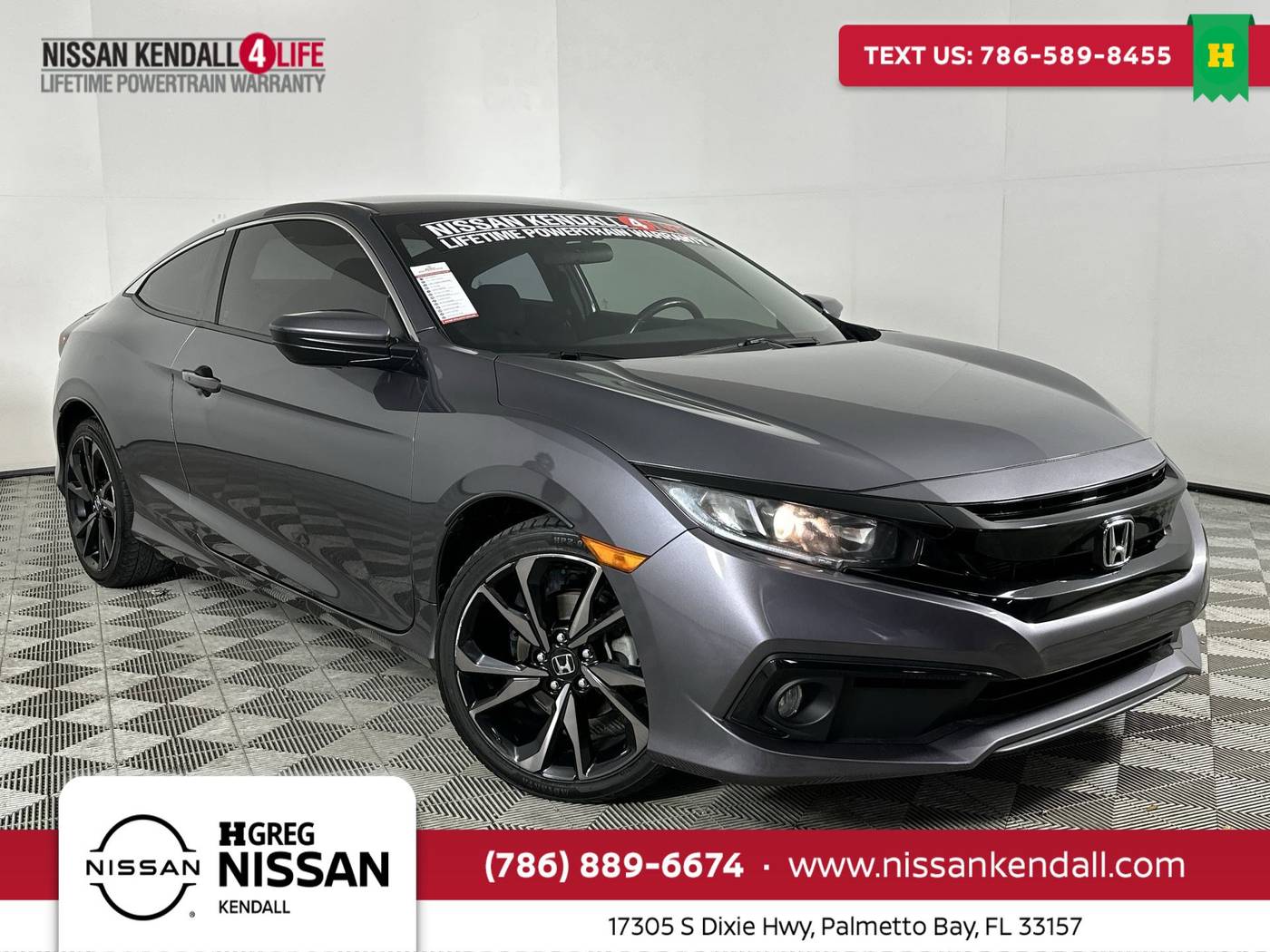 2019 Honda Civic Sport — Coupe — 61,704 mi — Palmetto Bay, FL