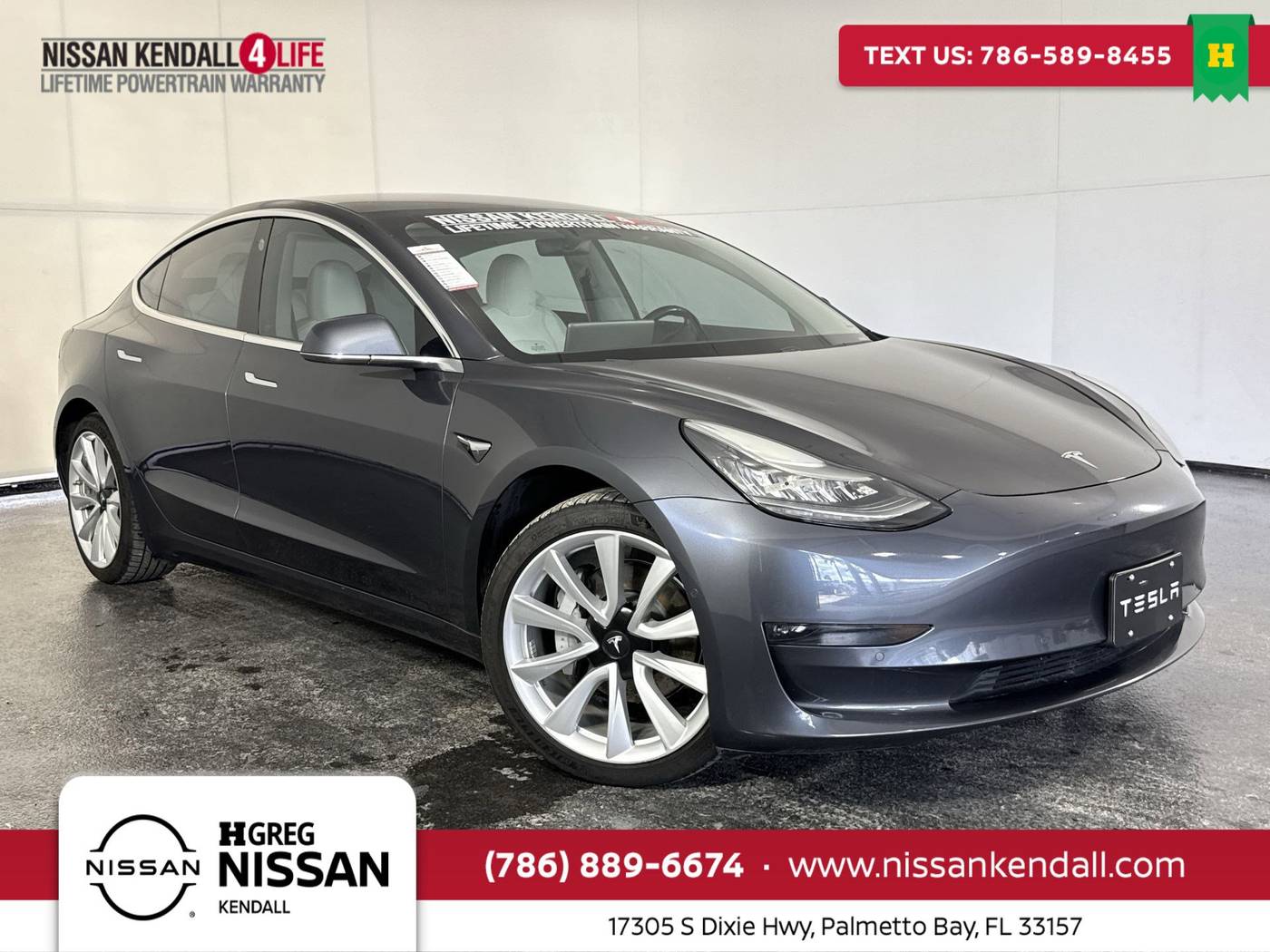 2019 Tesla Model 3 Long Range — Sedan — 66,815 mi — Palmetto Bay, FL