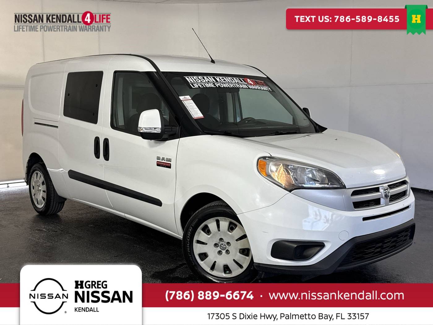 2017 Ram ProMaster City Cargo Van Tradesman SLT — Cargo Van — 89,304 mi — Palmetto Bay, FL
