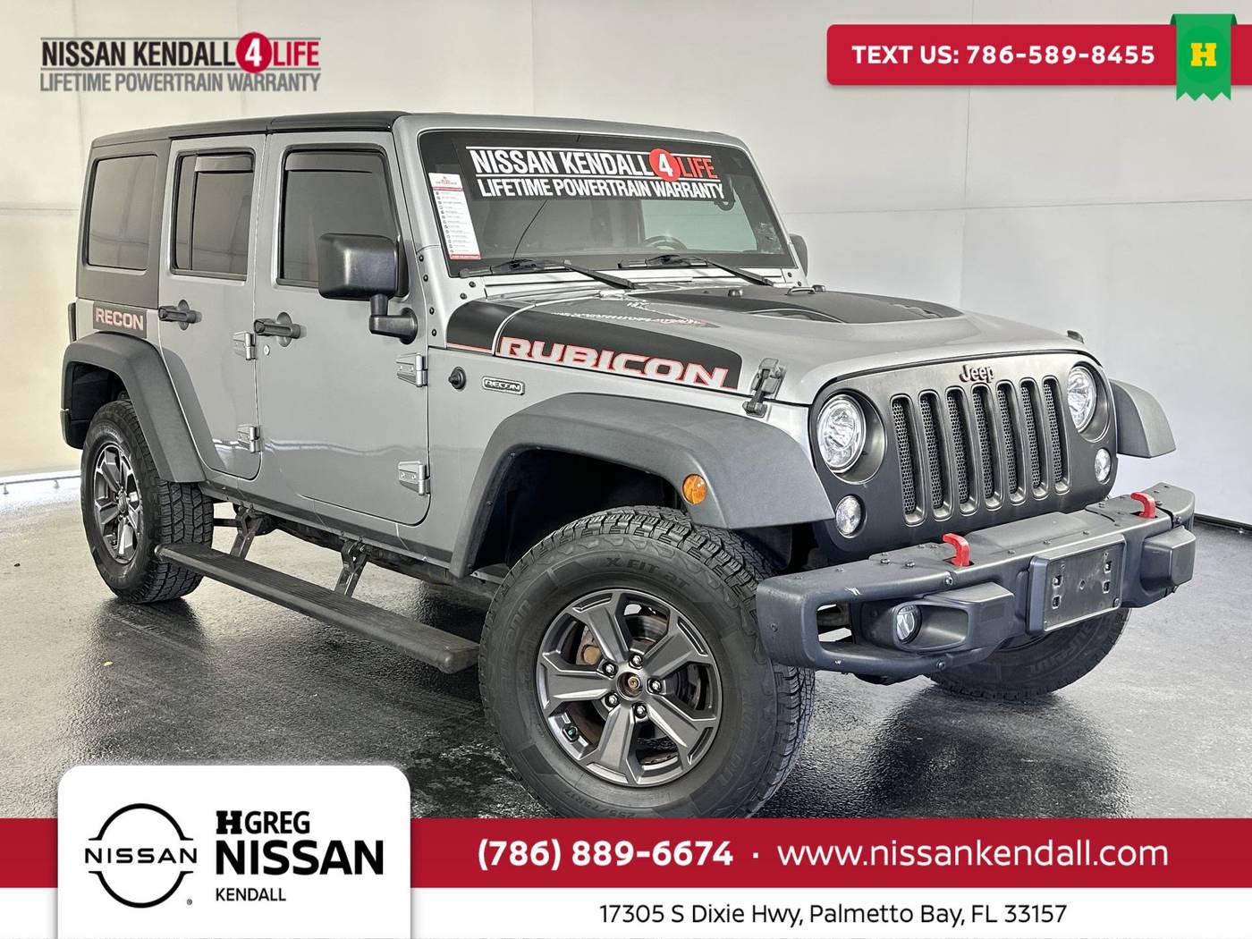 2017 Jeep Wrangler Rubicon Recon — SUV — 72,947 mi — Palmetto Bay, FL