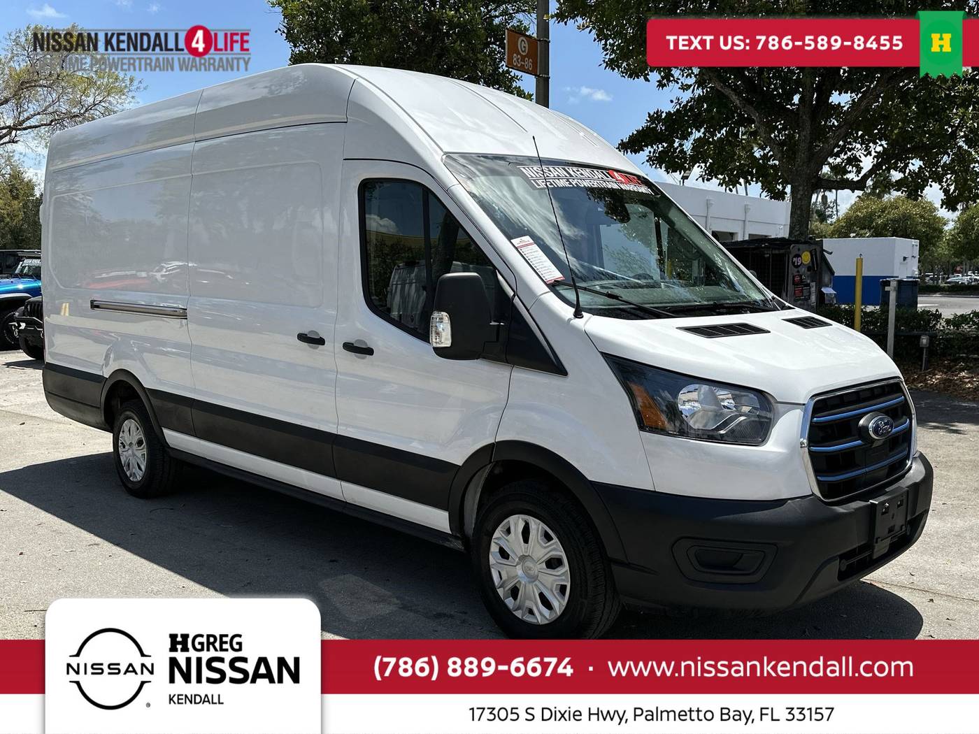 2022 Ford E-Transit Cargo Van T-350 — Cargo Van — 28,867 mi — Palmetto Bay, FL