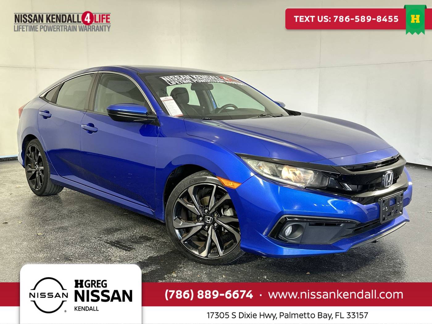 2019 Honda Civic Sport — Sedan — 70,011 mi — Palmetto Bay, FL