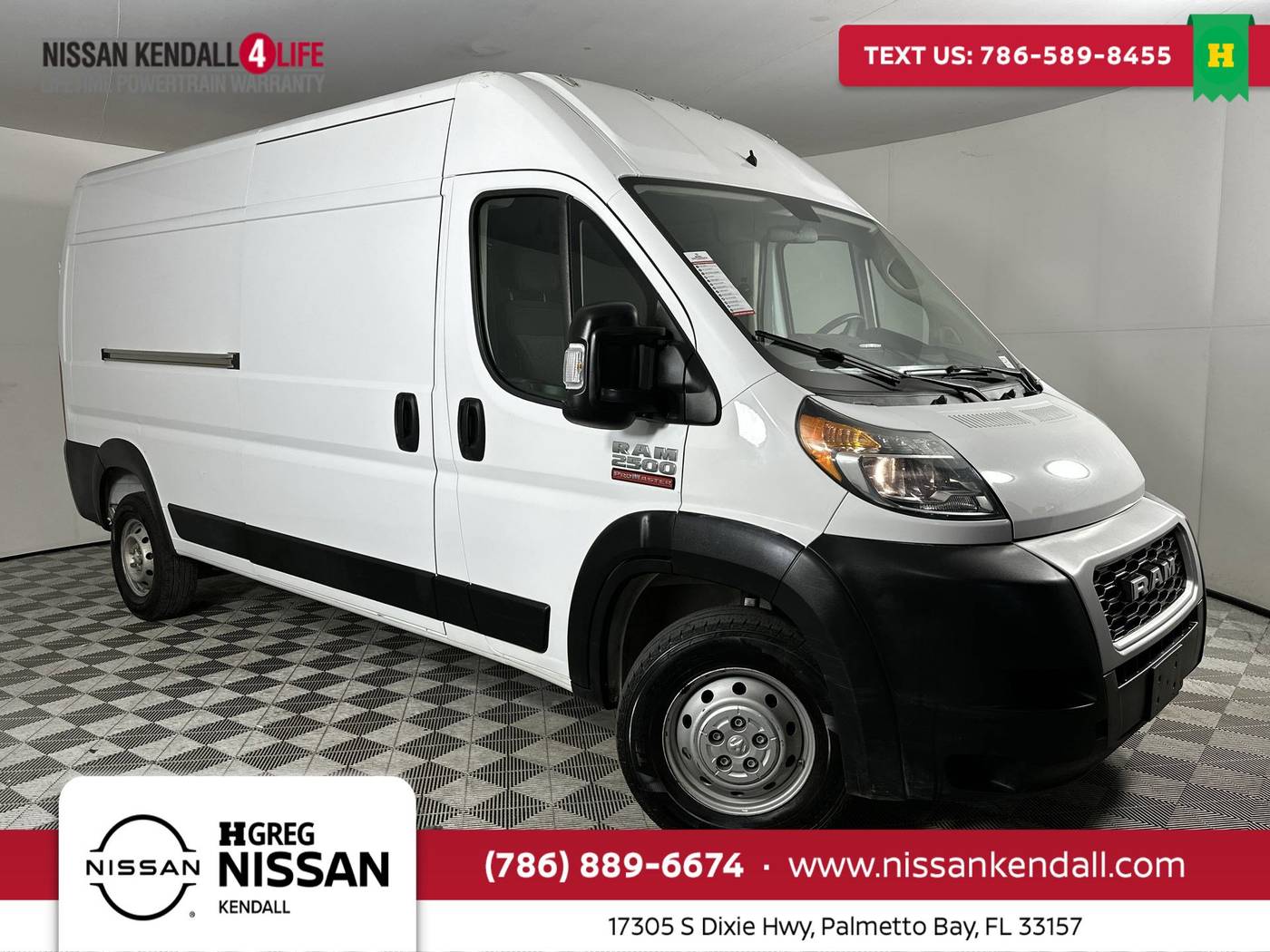 2021 Ram ProMaster Cargo Van 2500 — Cargo Van — 71,895 mi — Palmetto Bay, FL