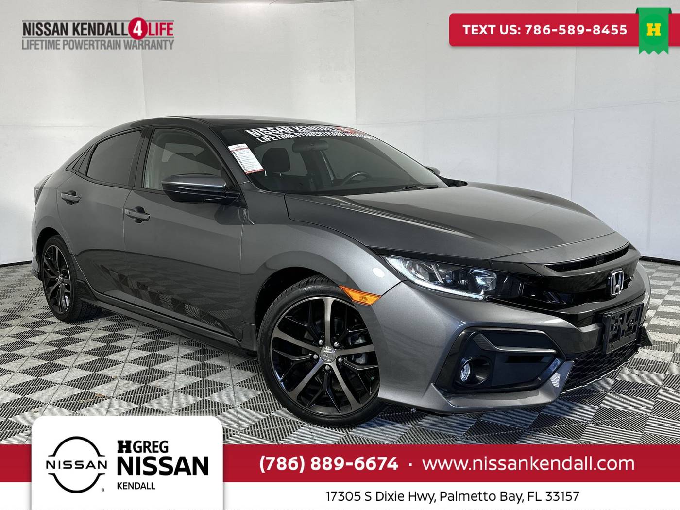 2021 Honda Civic Sport — Hatchback — 66,807 mi — Palmetto Bay, FL
