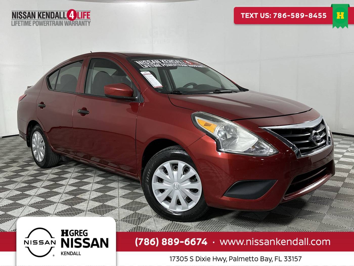 2016 Nissan Versa 1.6 S Plus — Sedan — 50,687 mi — Palmetto Bay, FL