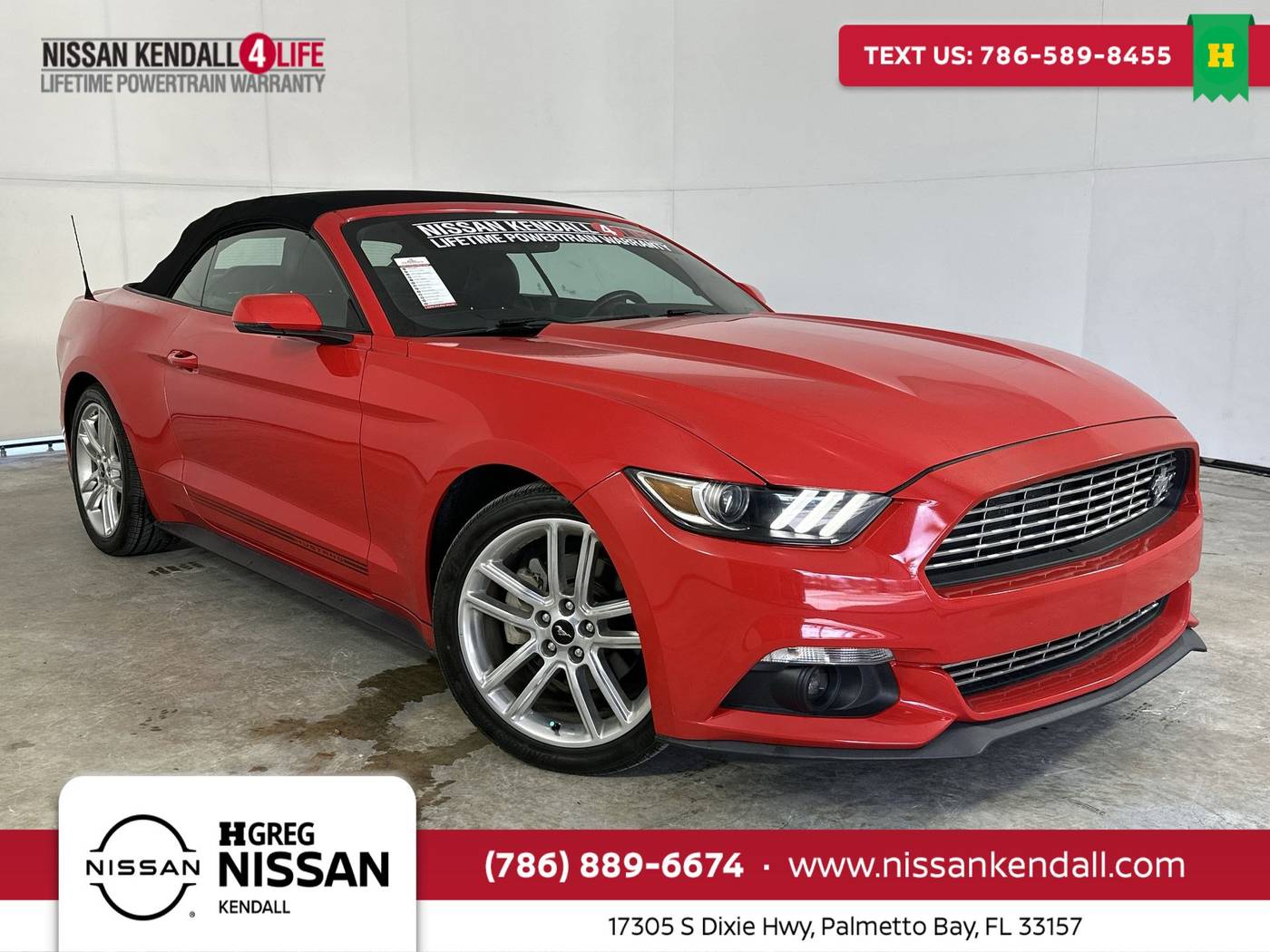 2017 Ford Mustang EcoBoost Premium — Convertible — 40,449 mi — Palmetto Bay, FL