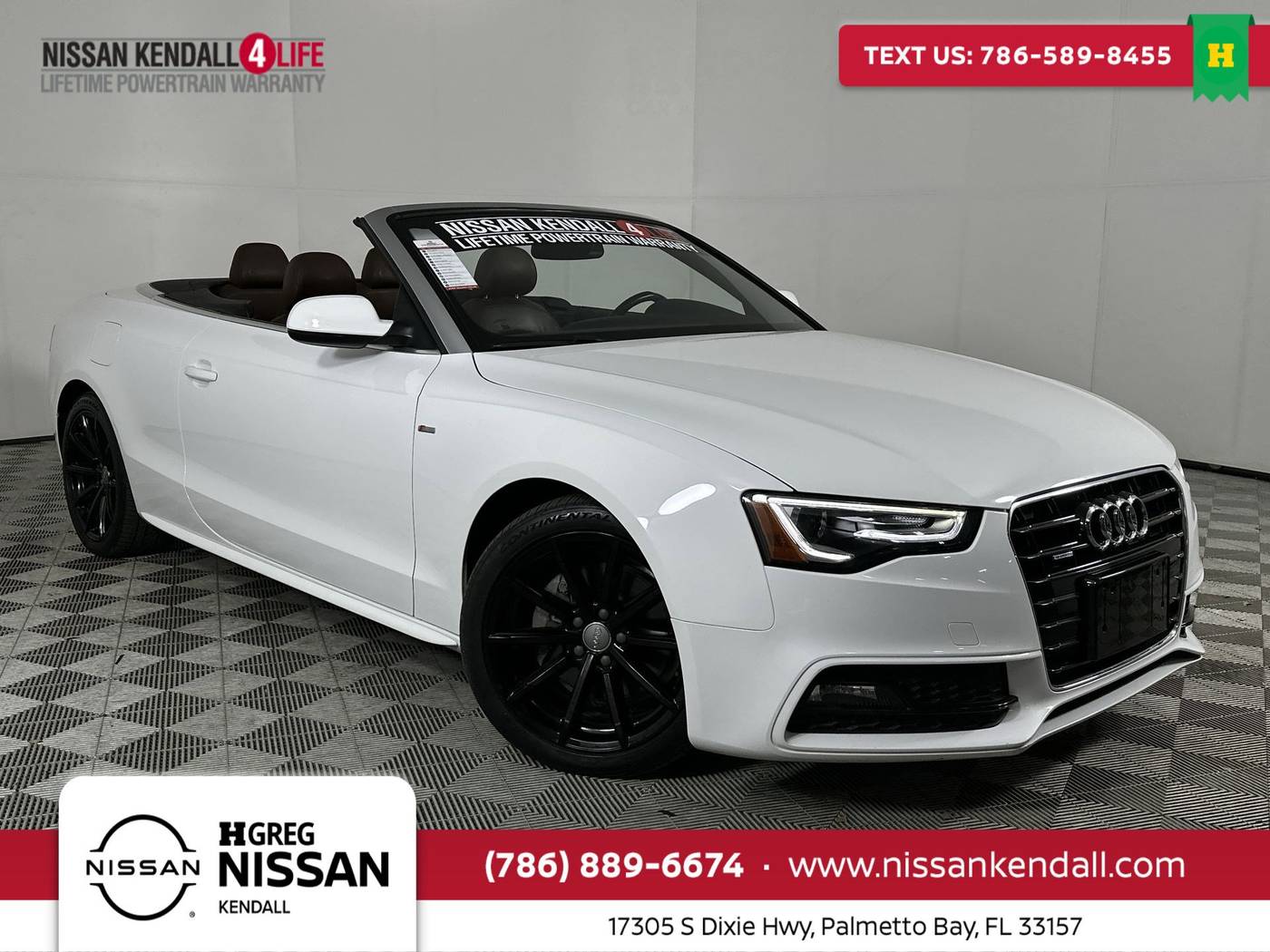 2016 Audi A5 Premium — Convertible — 60,529 mi — Palmetto Bay, FL