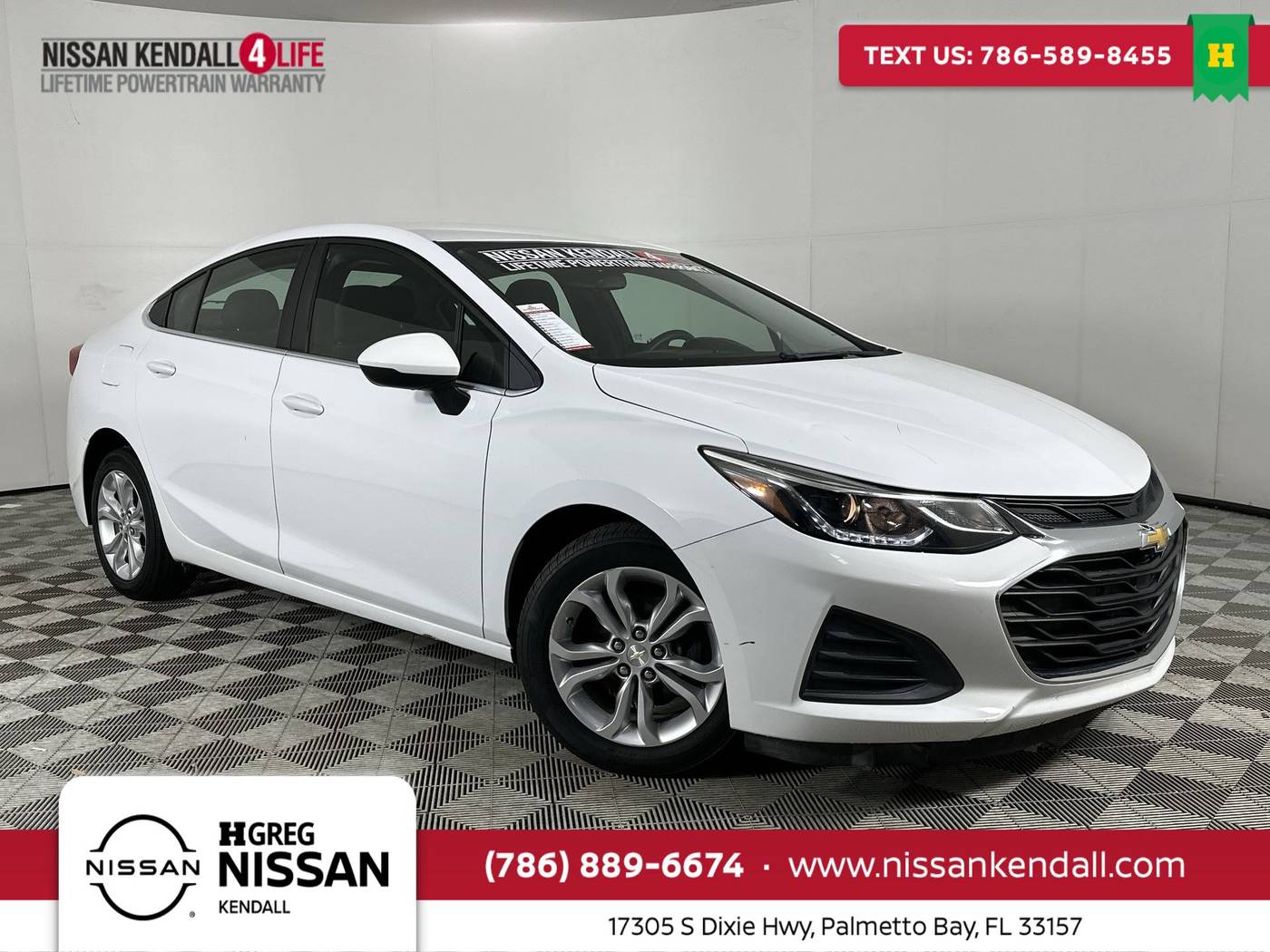 2019 Chevrolet Cruze LT — Sedan — 83,708 mi — Palmetto Bay, FL