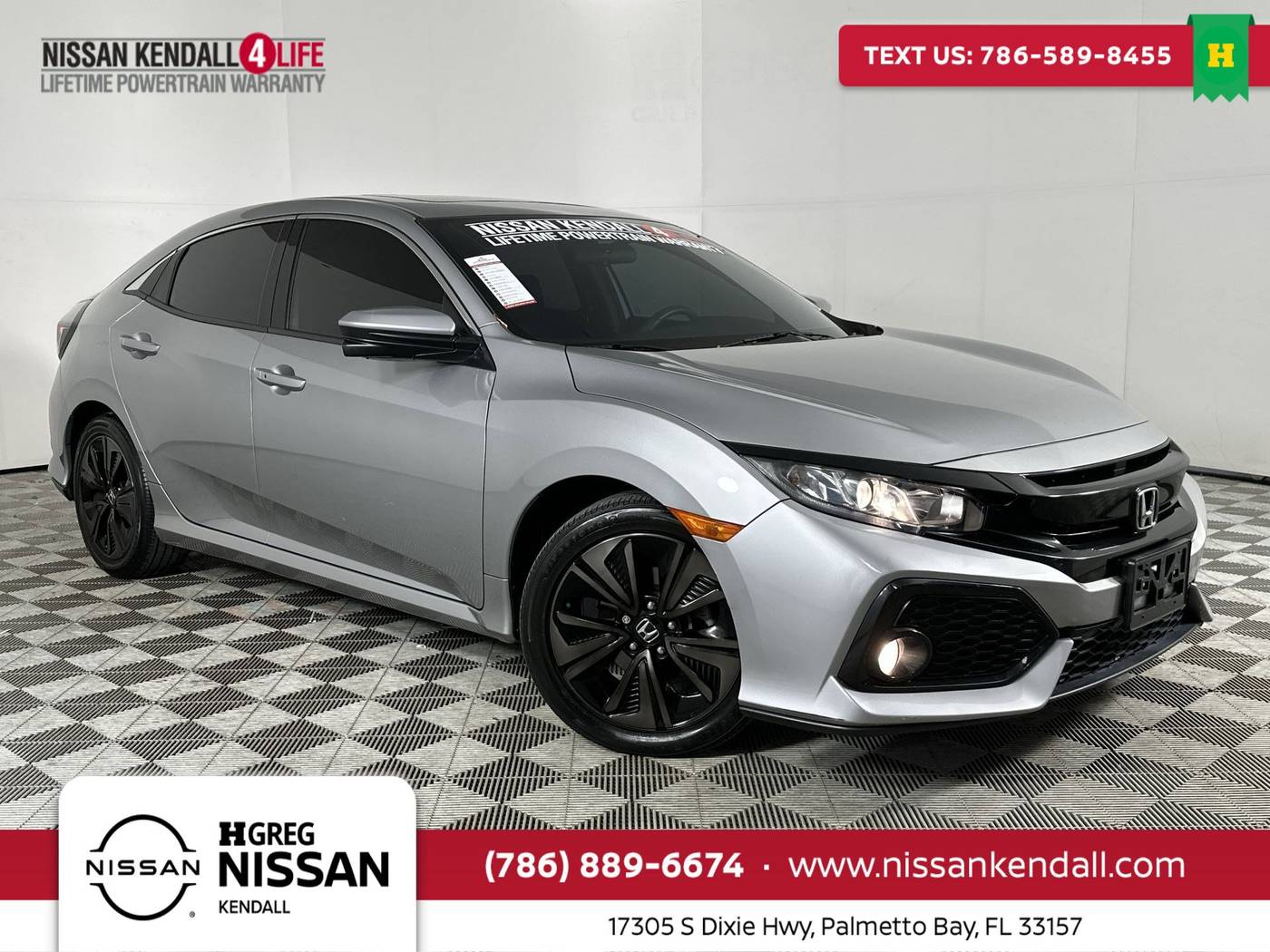 2018 Honda Civic EX — Hatchback — 67,465 mi — Palmetto Bay, FL