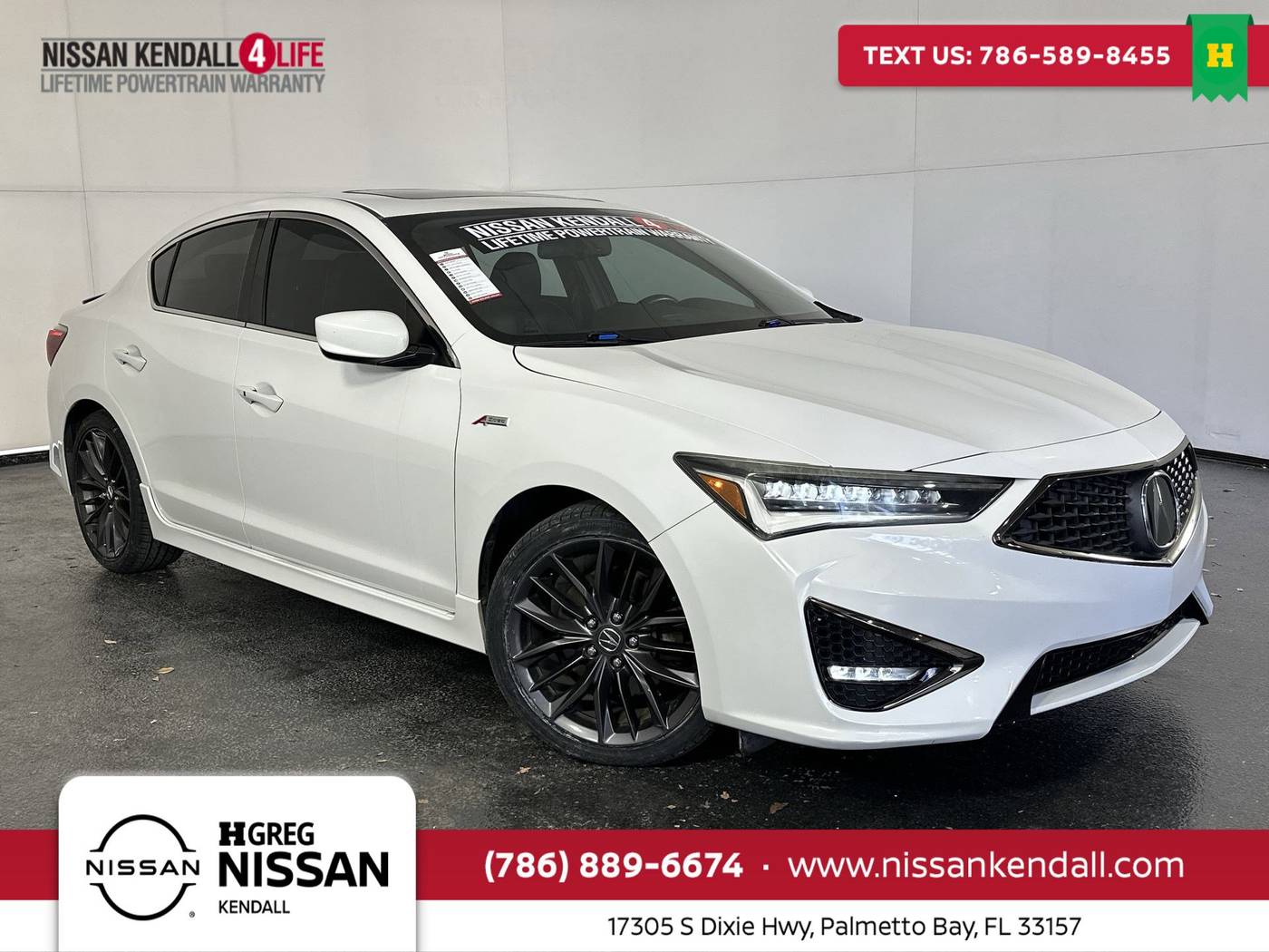 2019 Acura ILX Premium/A-Spec Package — Sedan — 59,570 mi — Palmetto Bay, FL