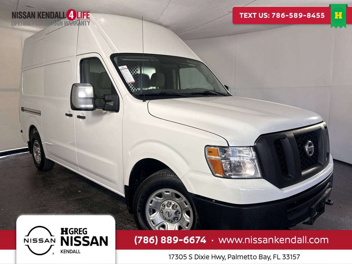 2021 Nissan NV Cargo NV2500 HD SV — Cargo Van — 84,821 mi — Palmetto Bay, FL
