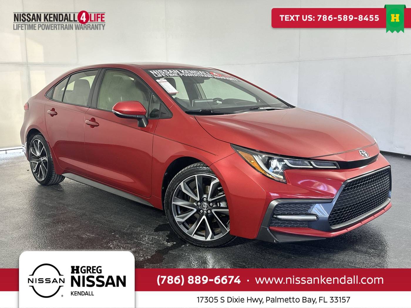 2020 Toyota Corolla SE — Sedan — 73,422 mi — Palmetto Bay, FL