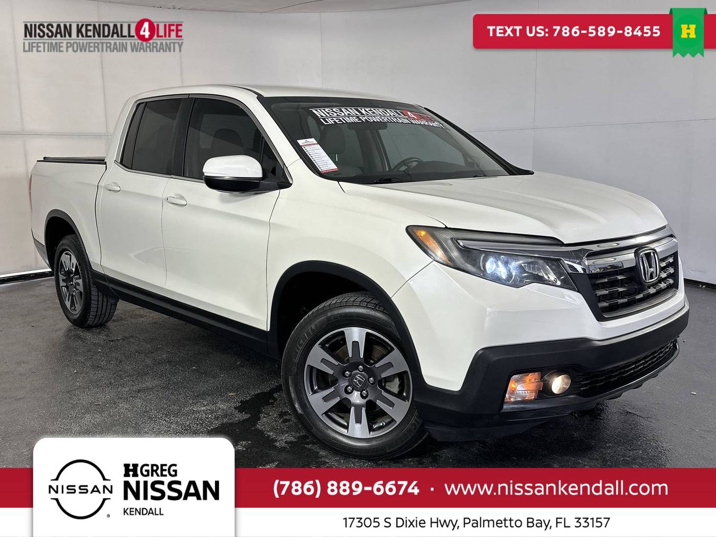 2018 Honda Ridgeline RTL — Pickup Truck — 61,501 mi — Palmetto Bay, FL
