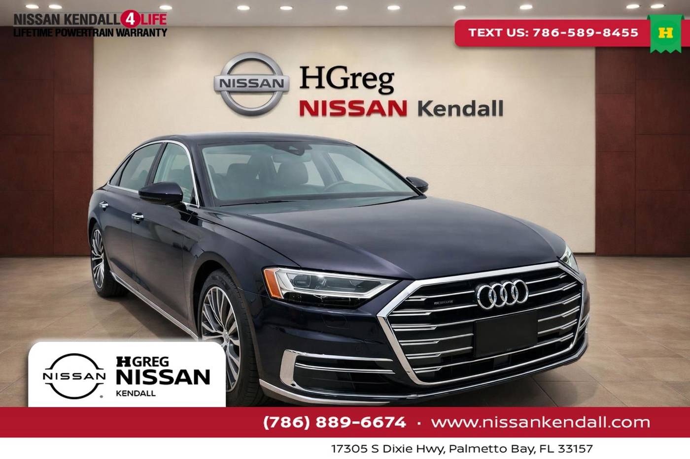 2019 Audi A8 L — Sedan — 72,357 mi — Palmetto Bay, FL
