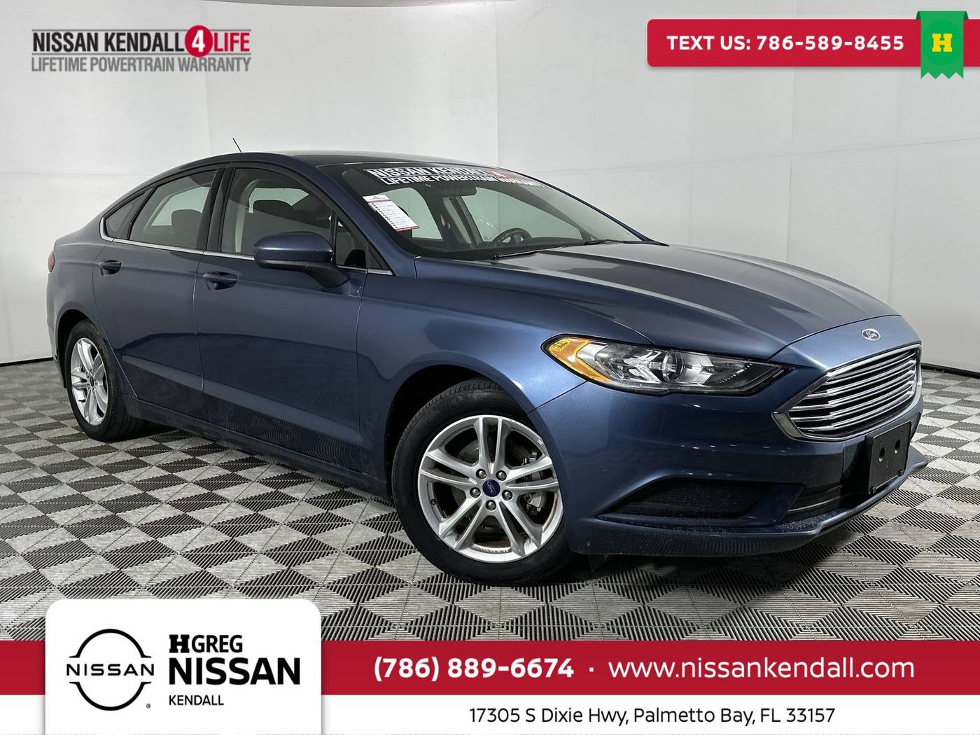 2018 Ford Fusion SE — Sedan — 73,717 mi — Palmetto Bay, FL