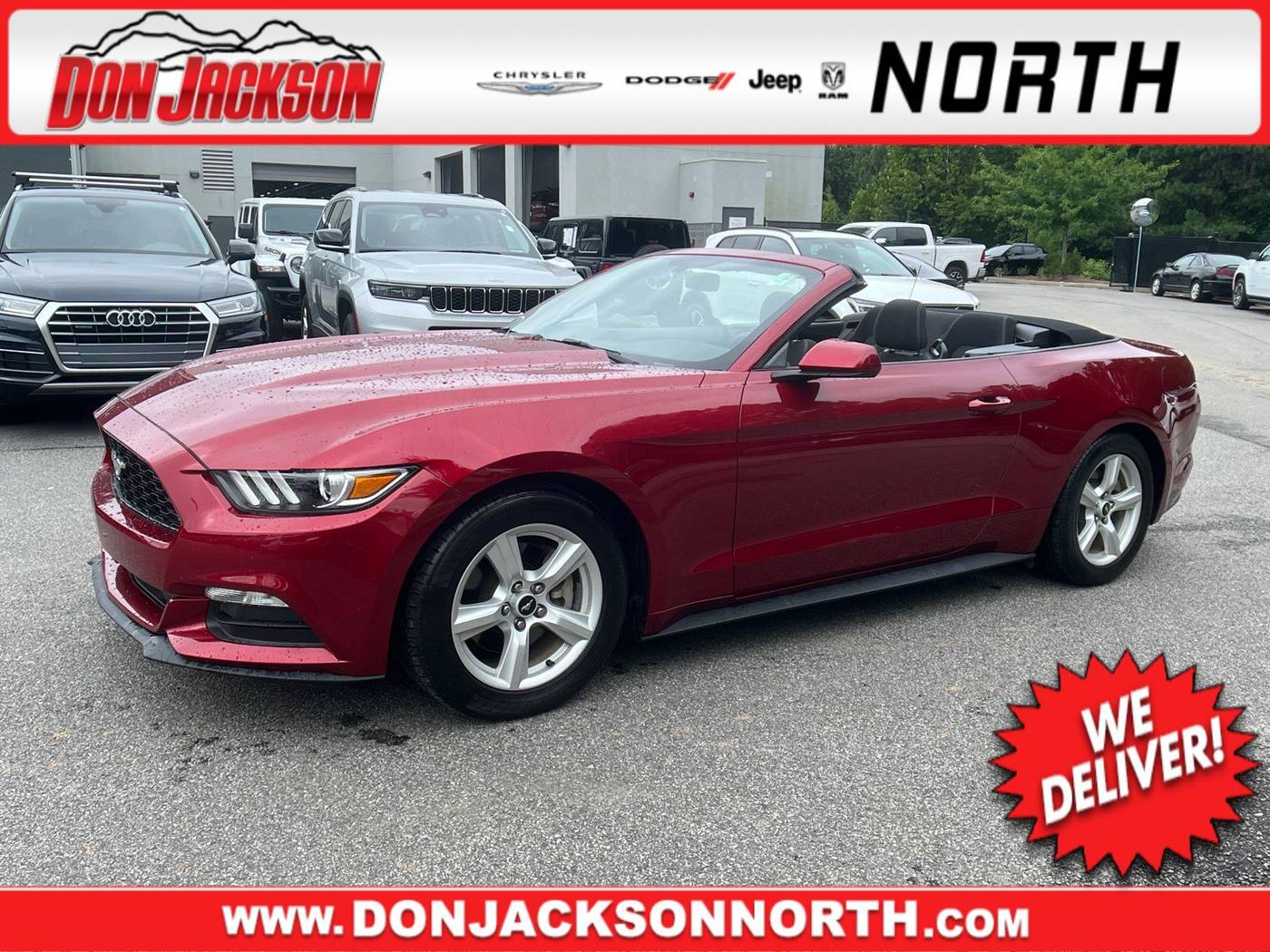 2017 Ford Mustang V6 — Convertible — 57,949 mi — Cumming, GA