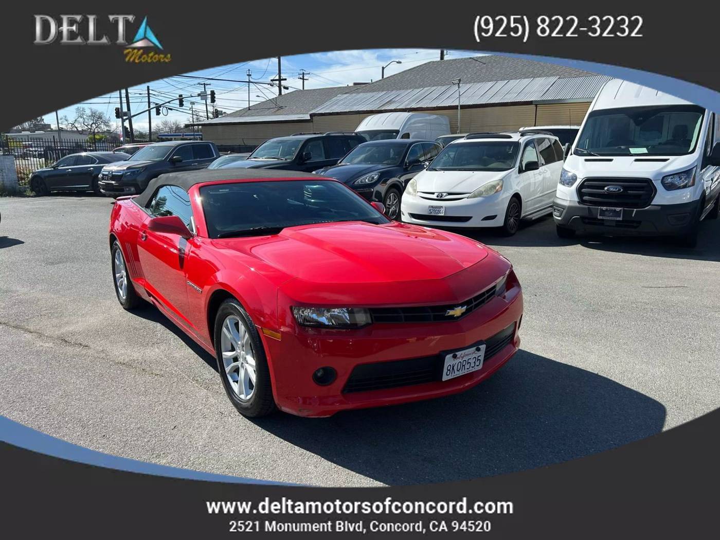 2015 Chevrolet Camaro 1LT — Convertible — 77,401 mi — Concord, CA