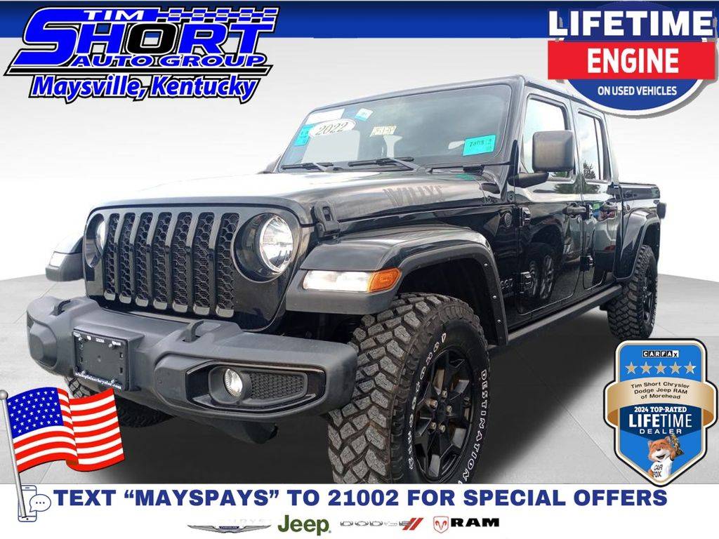 2022 Jeep Gladiator Willys Sport — Pickup Truck — 19,268 mi — Maysville, KY