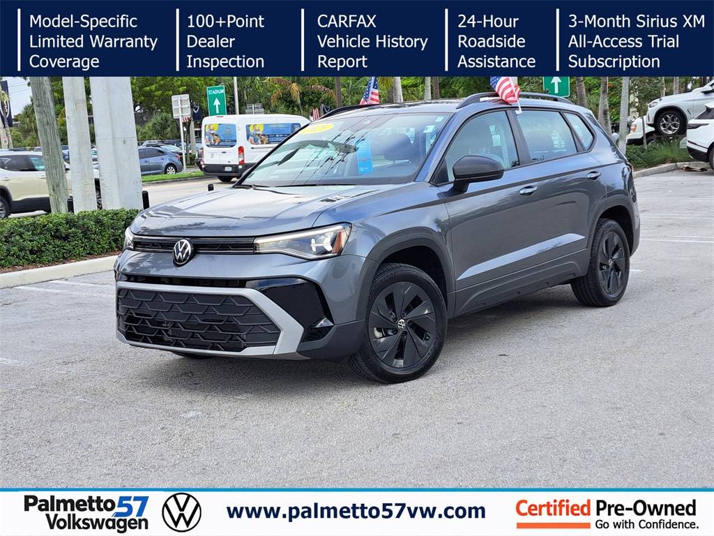 2025 Volkswagen Taos S — SUV — 6,204 mi — Miami Gardens, FL