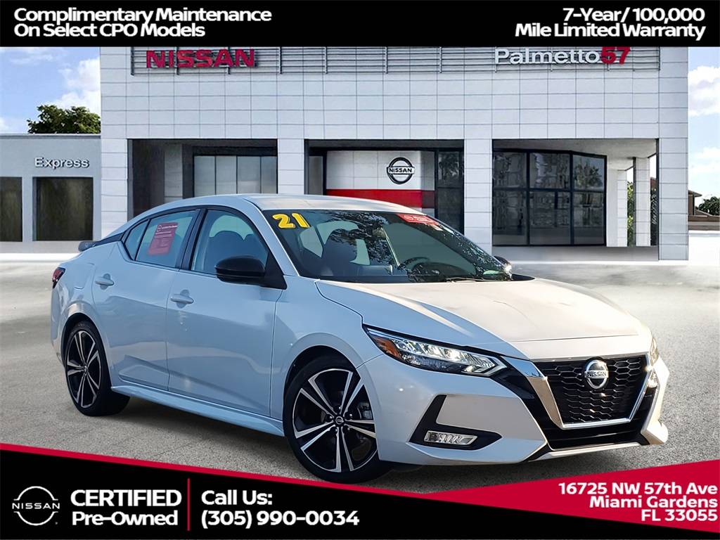 2021 Nissan Sentra SR — Sedan — 82,985 mi — Miami Gardens, FL