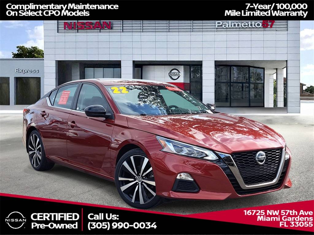 2022 Nissan Altima SR — Sedan — 18,485 mi — Miami Gardens, FL