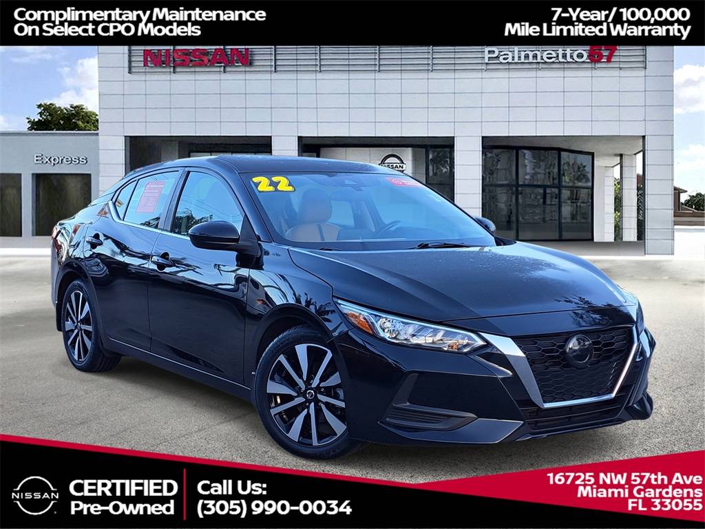 2022 Nissan Sentra SV — Sedan — 51,861 mi — Miami Gardens, FL