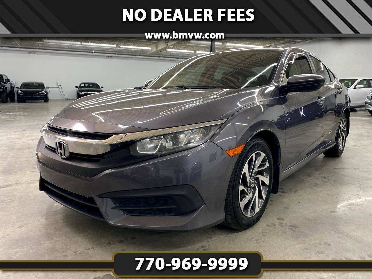 2016 Honda Civic EX — Sedan — 113,114 mi — Union City, GA