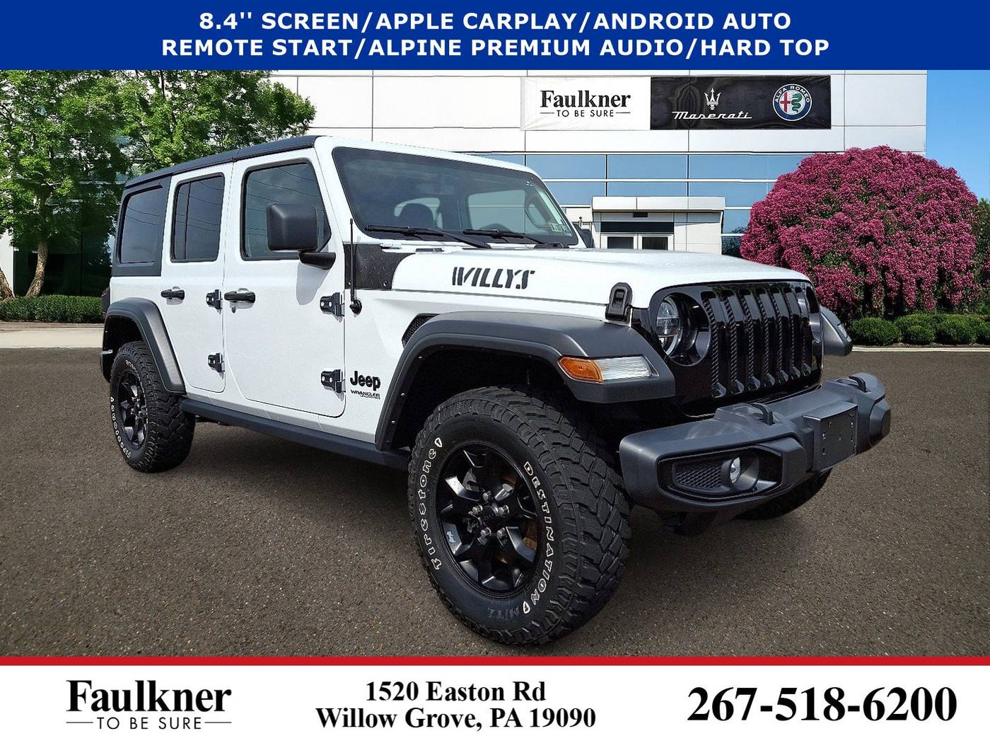 2021 Jeep Wrangler Willys — SUV — 27,633 mi — Willow Grove, PA