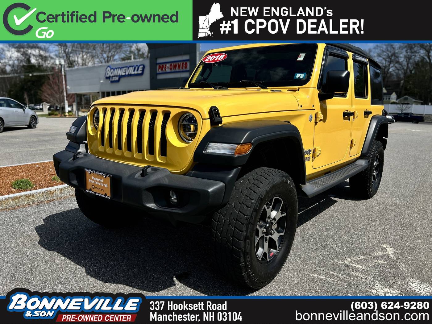 2018 Jeep Wrangler Sport S — SUV — 54,802 mi — Manchester, NH