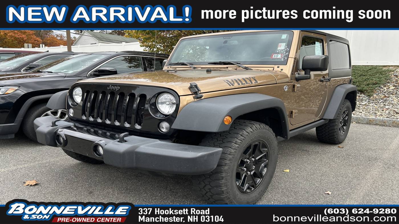 2015 Jeep Wrangler Willys Wheeler — SUV — 88,607 mi — Manchester, NH