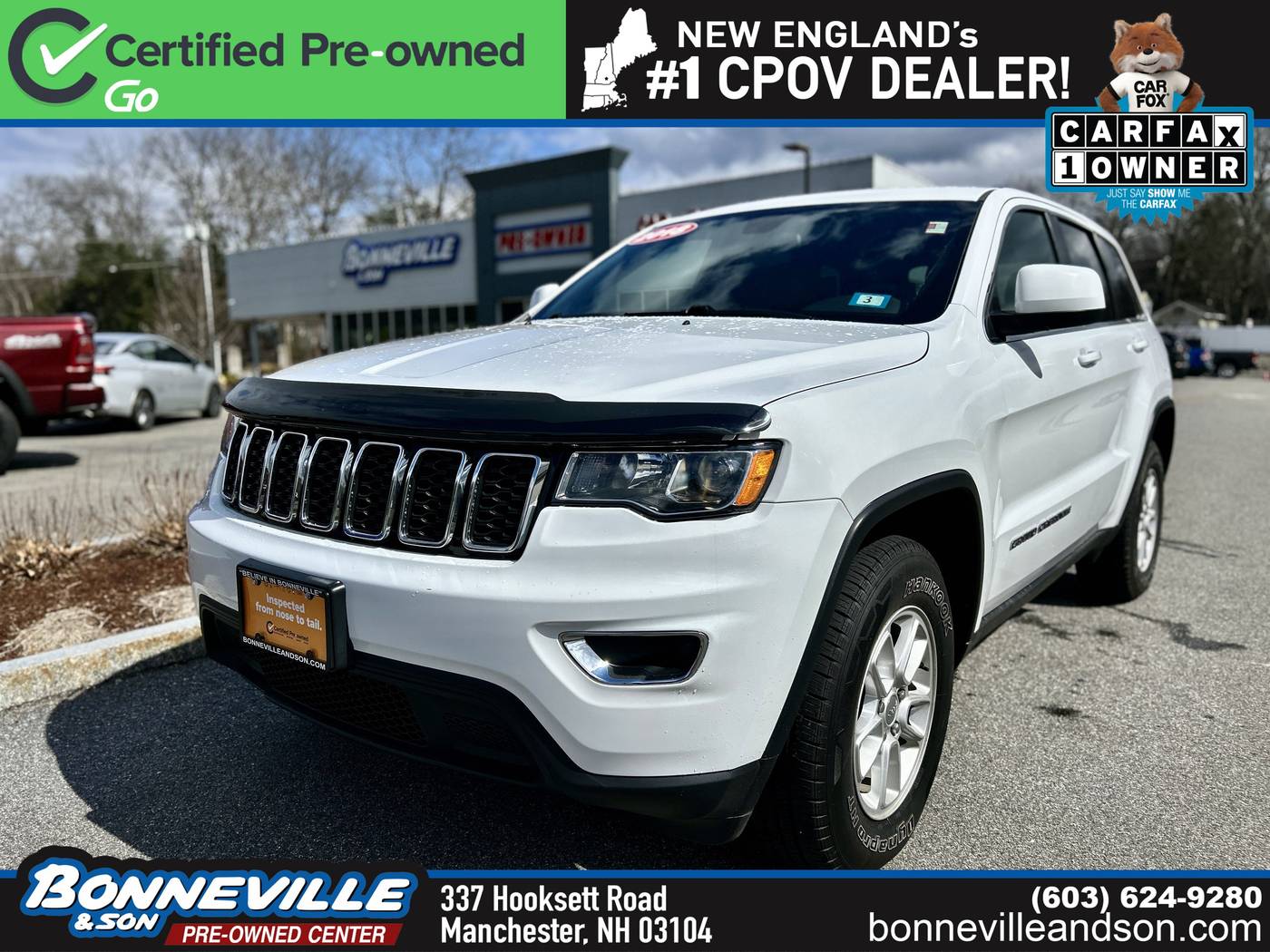 2018 Jeep Grand Cherokee Laredo — SUV — 99,366 mi — Manchester, NH