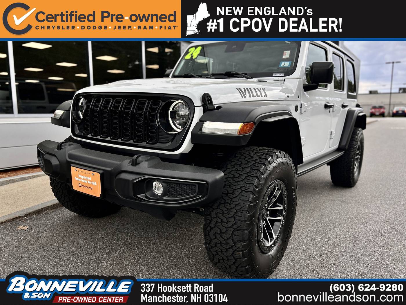 2024 Jeep Wrangler Willys — SUV — 18,668 mi — Manchester, NH