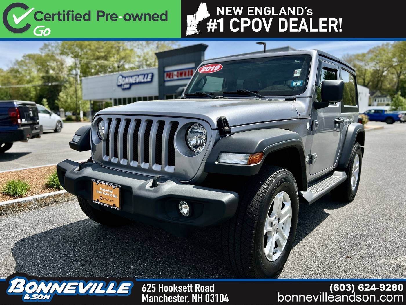 2019 Jeep Wrangler Sport S — SUV — 74,933 mi — Manchester, NH