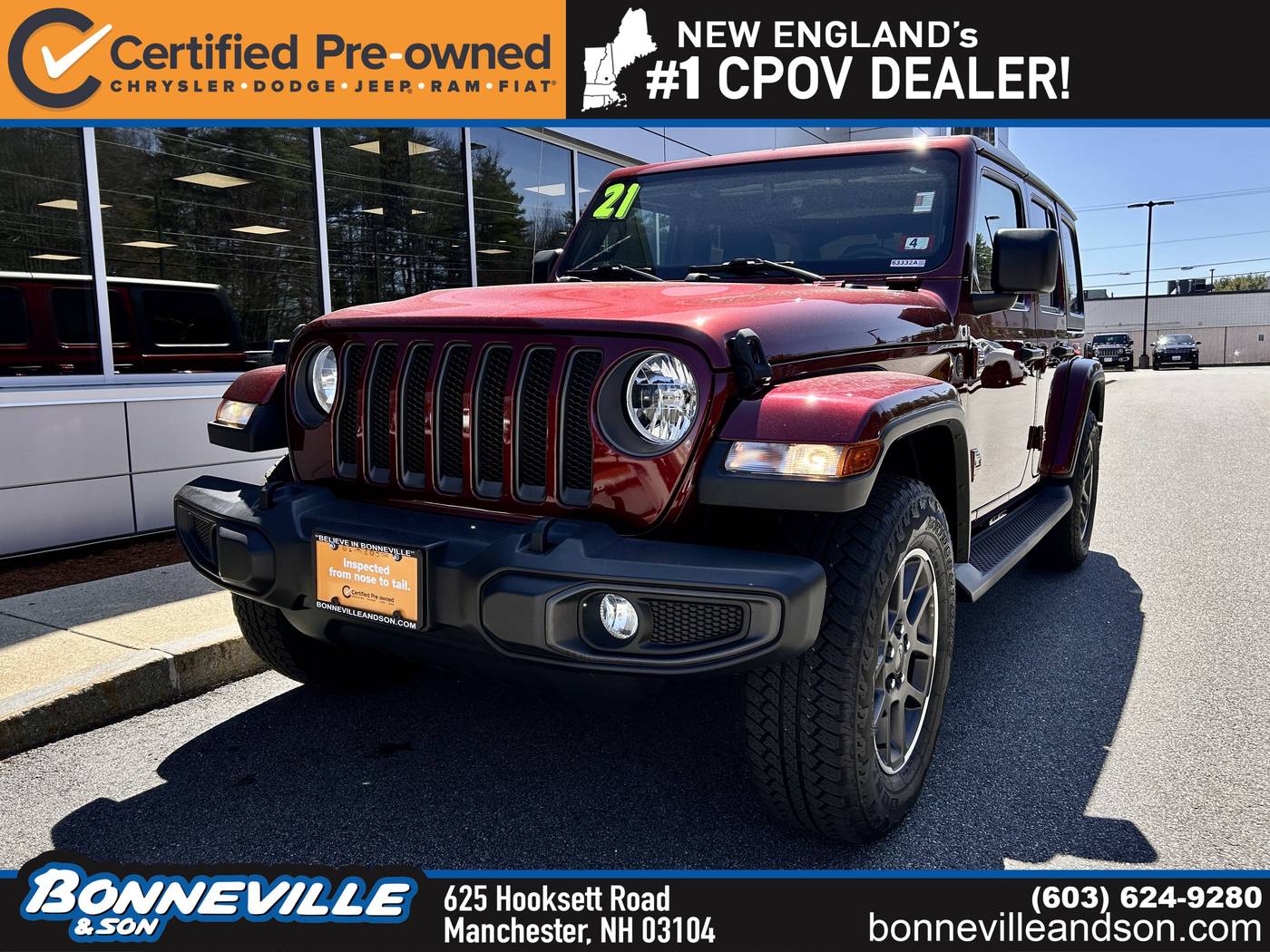2021 Jeep Wrangler 80th Anniversary — SUV — 10,422 mi — Manchester, NH