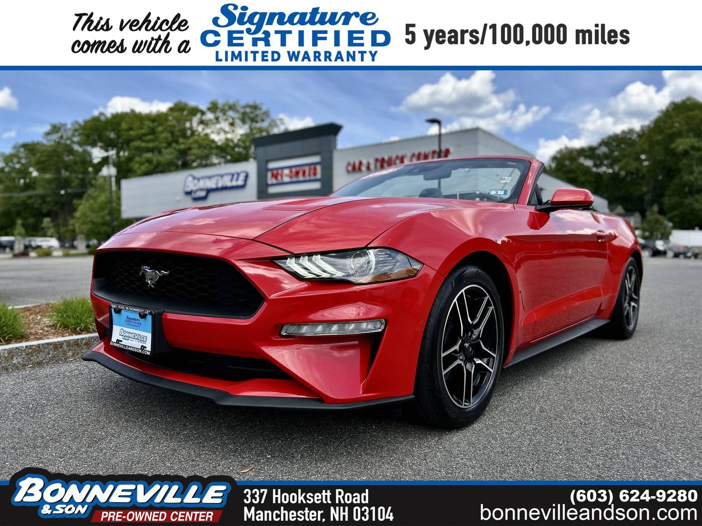 2022 Ford Mustang EcoBoost Premium — Convertible — 44,736 mi — Manchester, NH