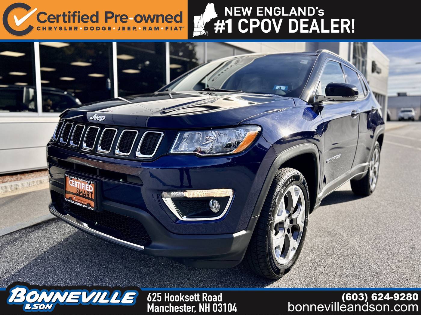 2020 Jeep Compass Limited — SUV — 29,164 mi — Manchester, NH