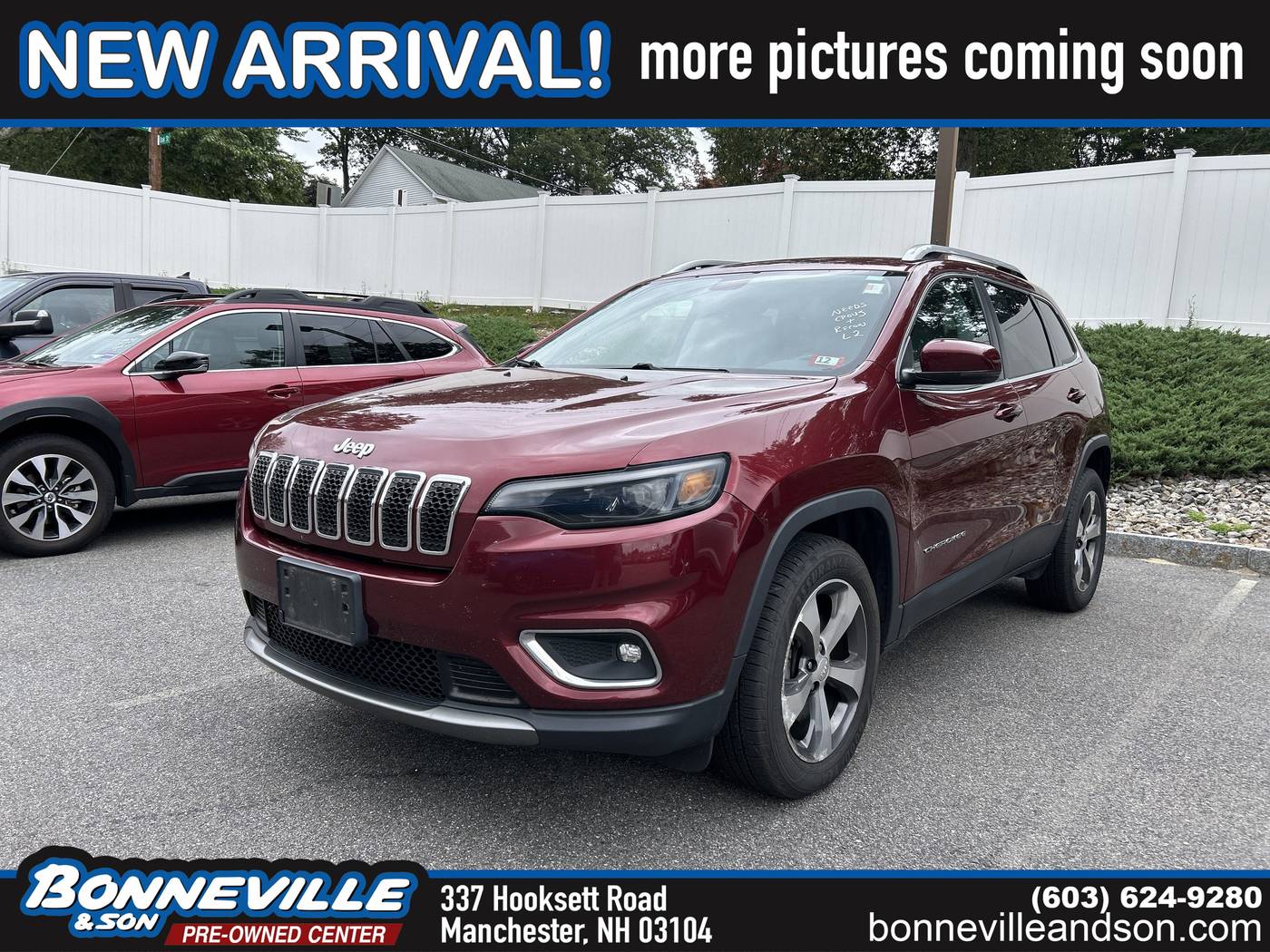 2019 Jeep Cherokee Limited — SUV — 97,910 mi — Manchester, NH
