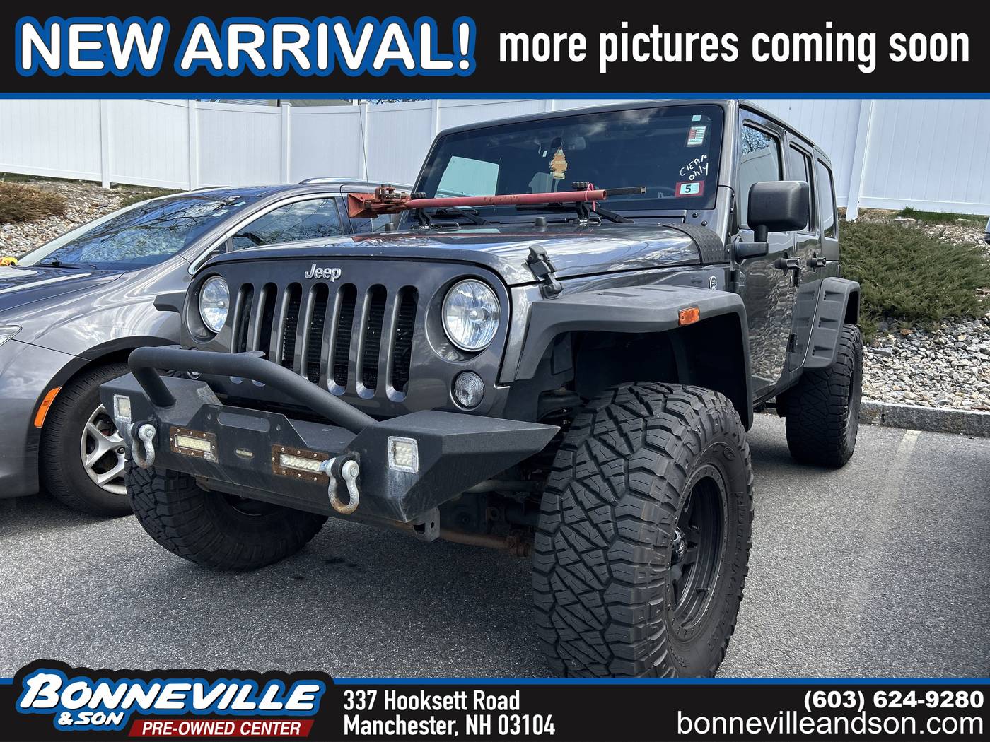 2016 Jeep Wrangler Sport — SUV — 128,508 mi — Manchester, NH