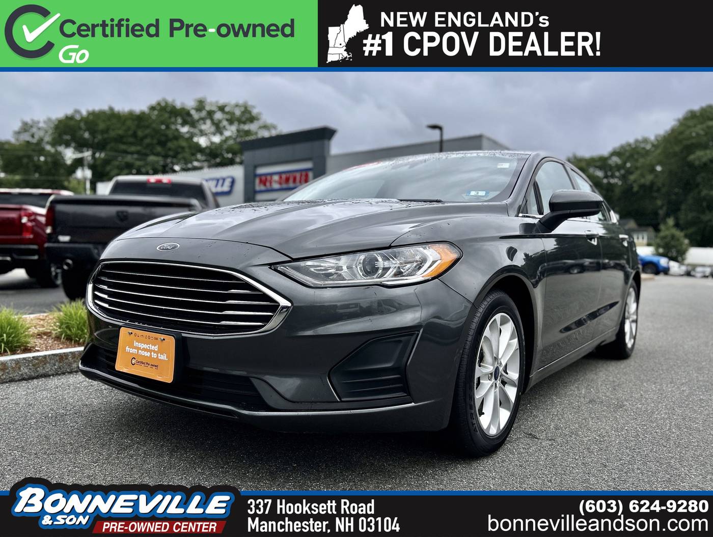 2019 Ford Fusion SE — Sedan — 52,944 mi — Manchester, NH