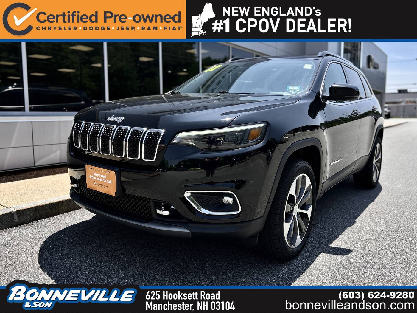 2022 Jeep Cherokee Limited — SUV — 37,640 mi — Manchester, NH