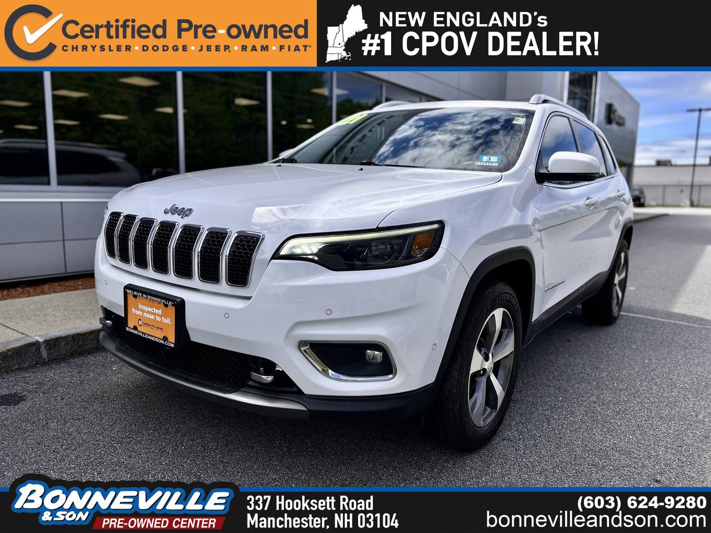 2021 Jeep Cherokee Limited — SUV — 70,232 mi — Manchester, NH