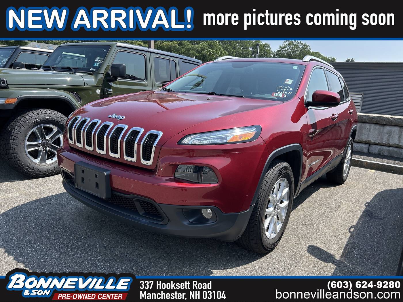 2016 Jeep Cherokee Latitude — SUV — 65,611 mi — Manchester, NH