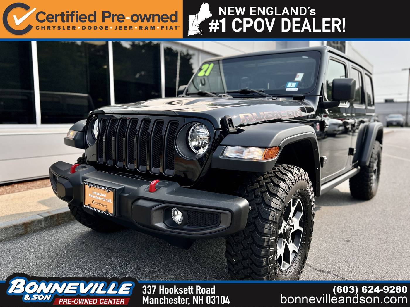 2021 Jeep Wrangler Rubicon — SUV — 38,771 mi — Manchester, NH