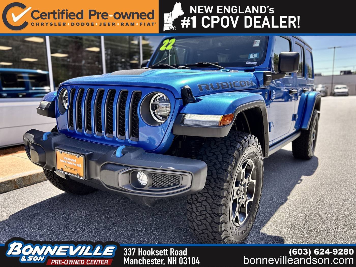 2022 Jeep Wrangler Rubicon 4xe — SUV — 14,700 mi — Manchester, NH