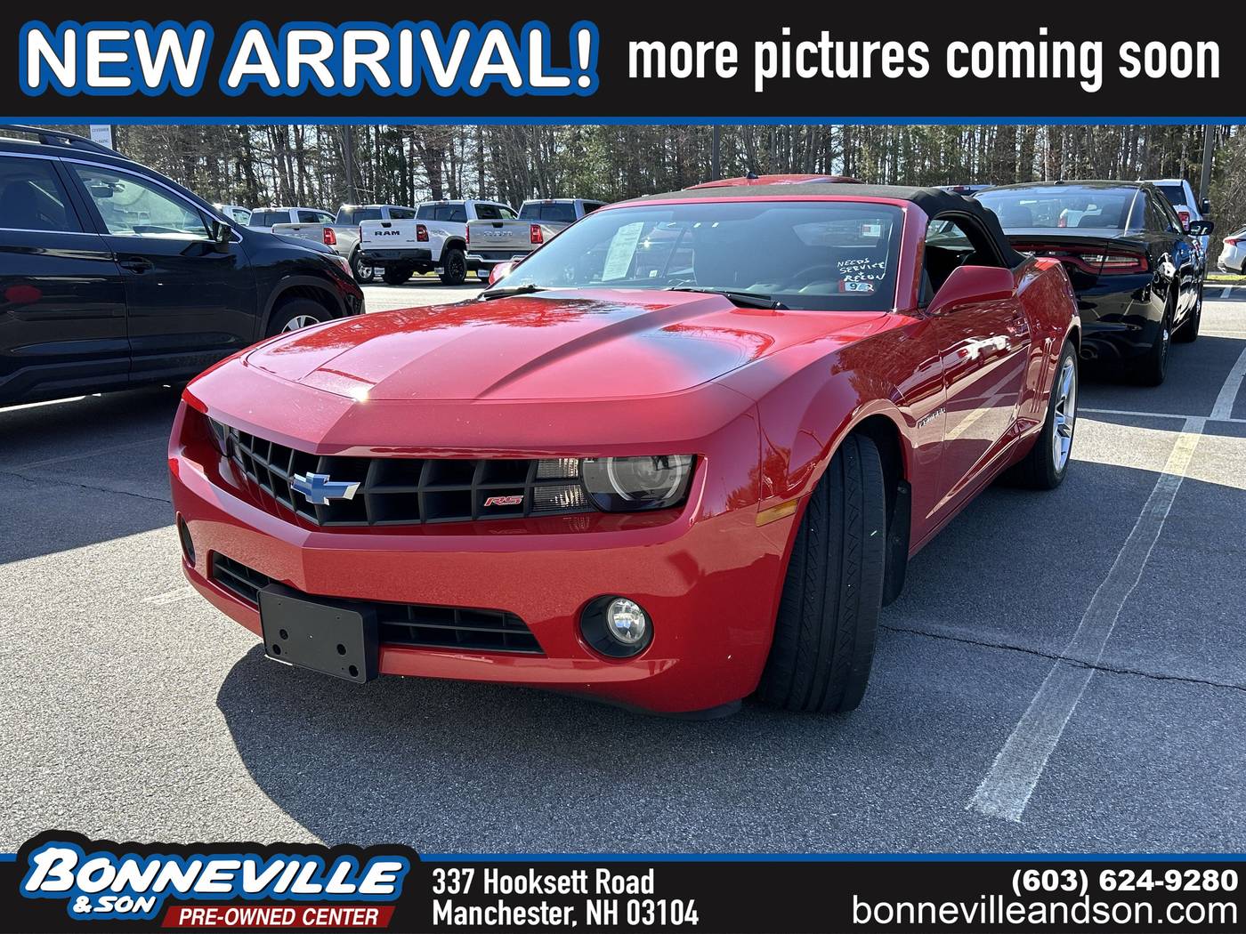 2011 Chevrolet Camaro 1LT — Convertible — 54,384 mi — Manchester, NH