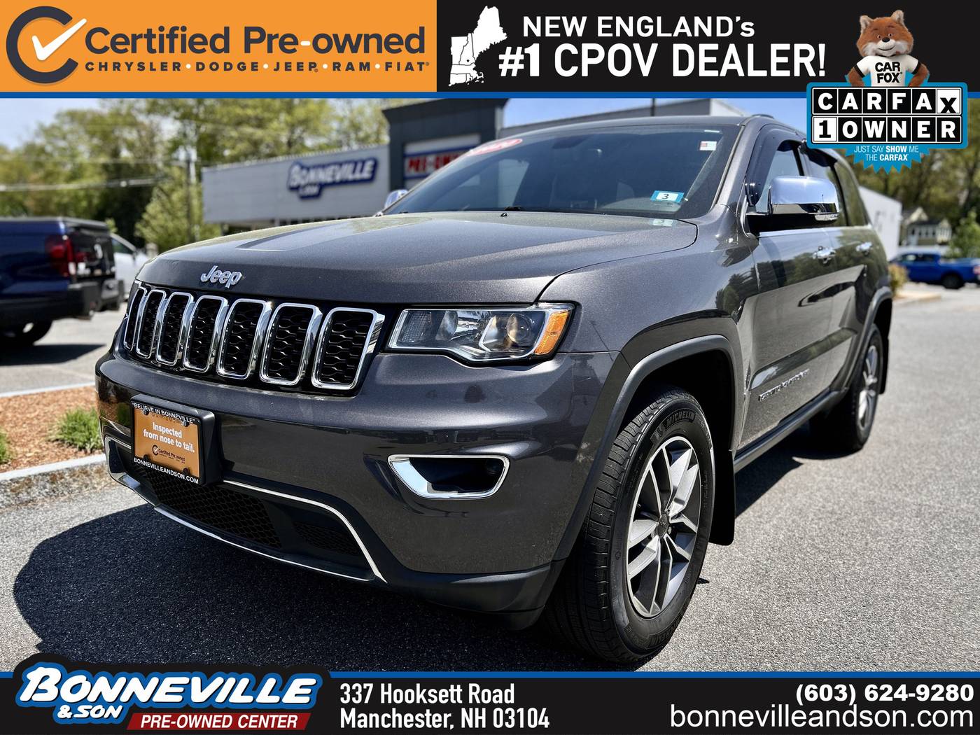 2020 Jeep Grand Cherokee Limited — SUV — 73,655 mi — Manchester, NH