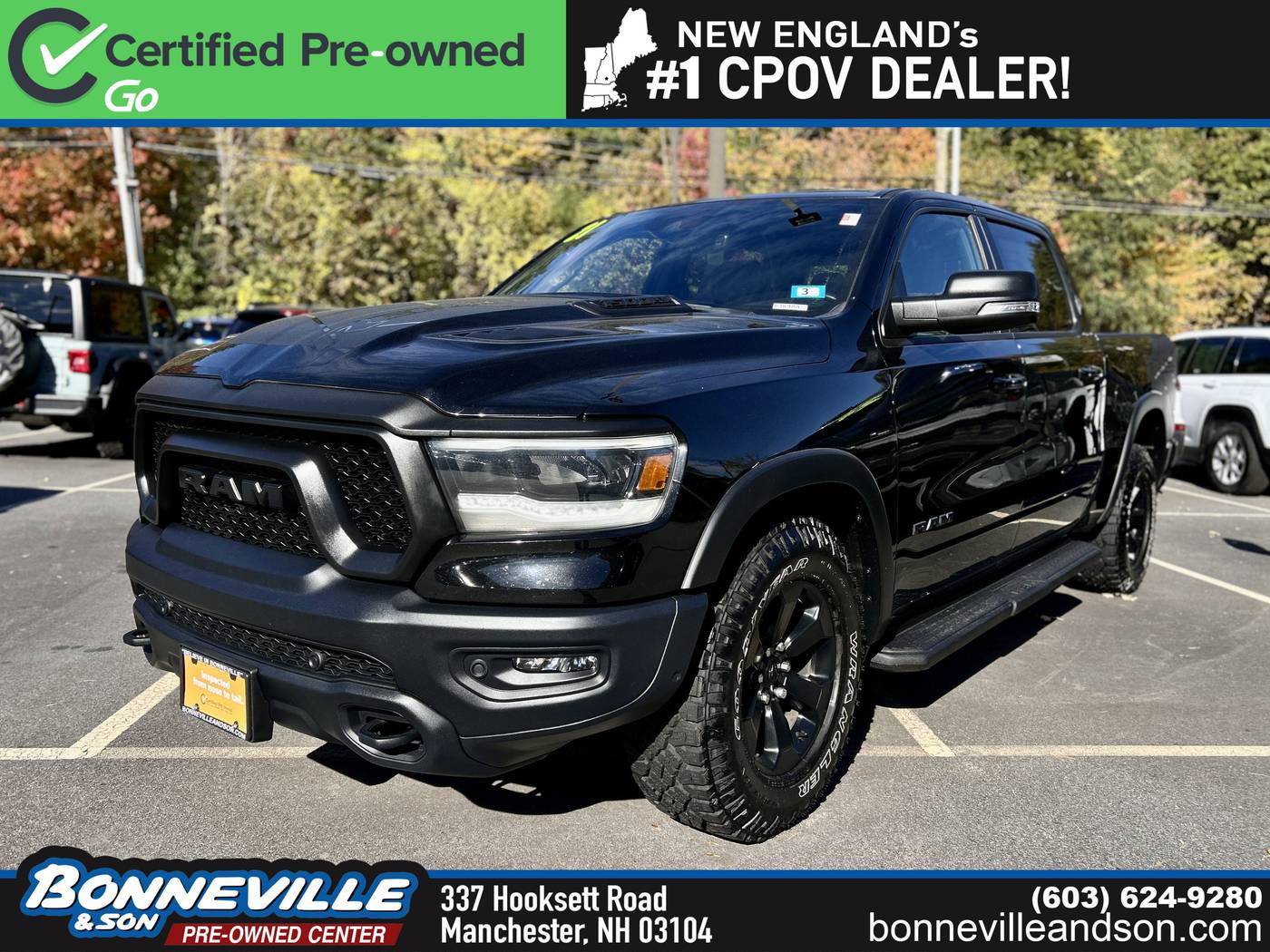 2021 Ram 1500 Rebel — Pickup Truck — 92,411 mi — Manchester, NH