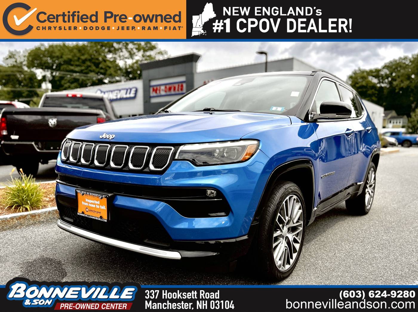 2022 Jeep Compass Limited — SUV — 11,379 mi — Manchester, NH