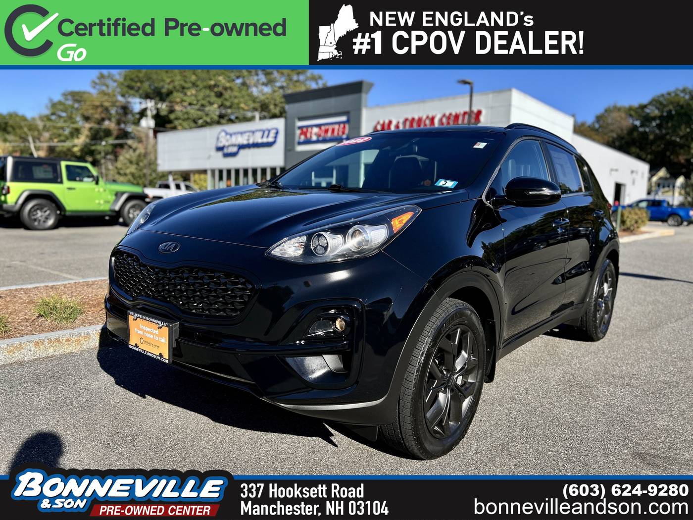 2022 Kia Sportage Nightfall — SUV — 88,038 mi — Manchester, NH
