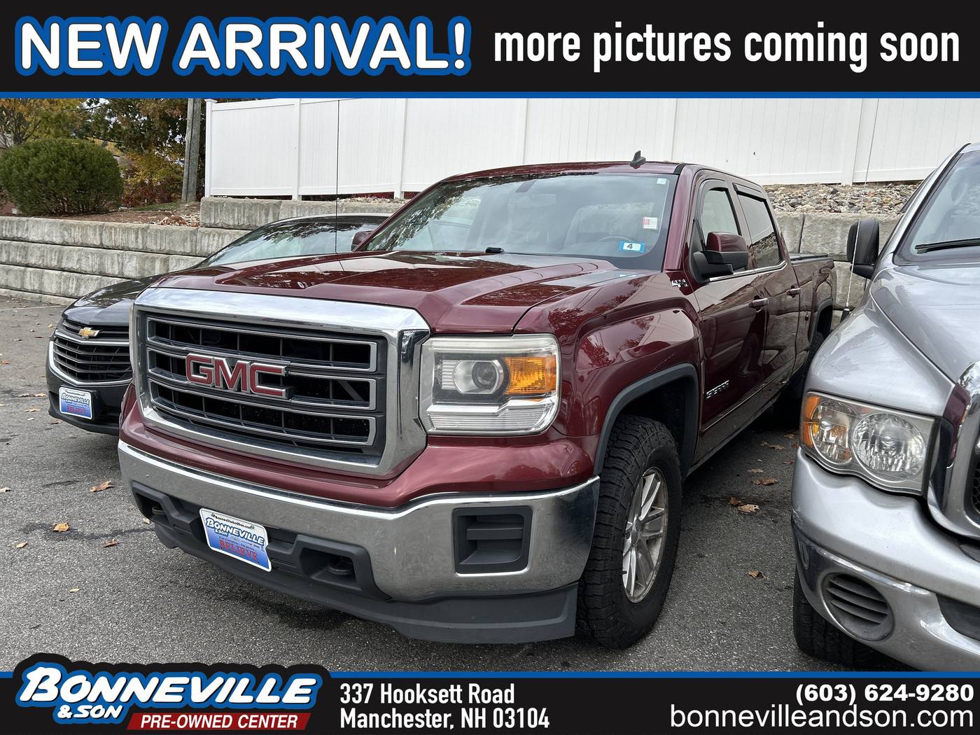2014 GMC Sierra 1500 SLE — Pickup Truck — 154,666 mi — Manchester, NH